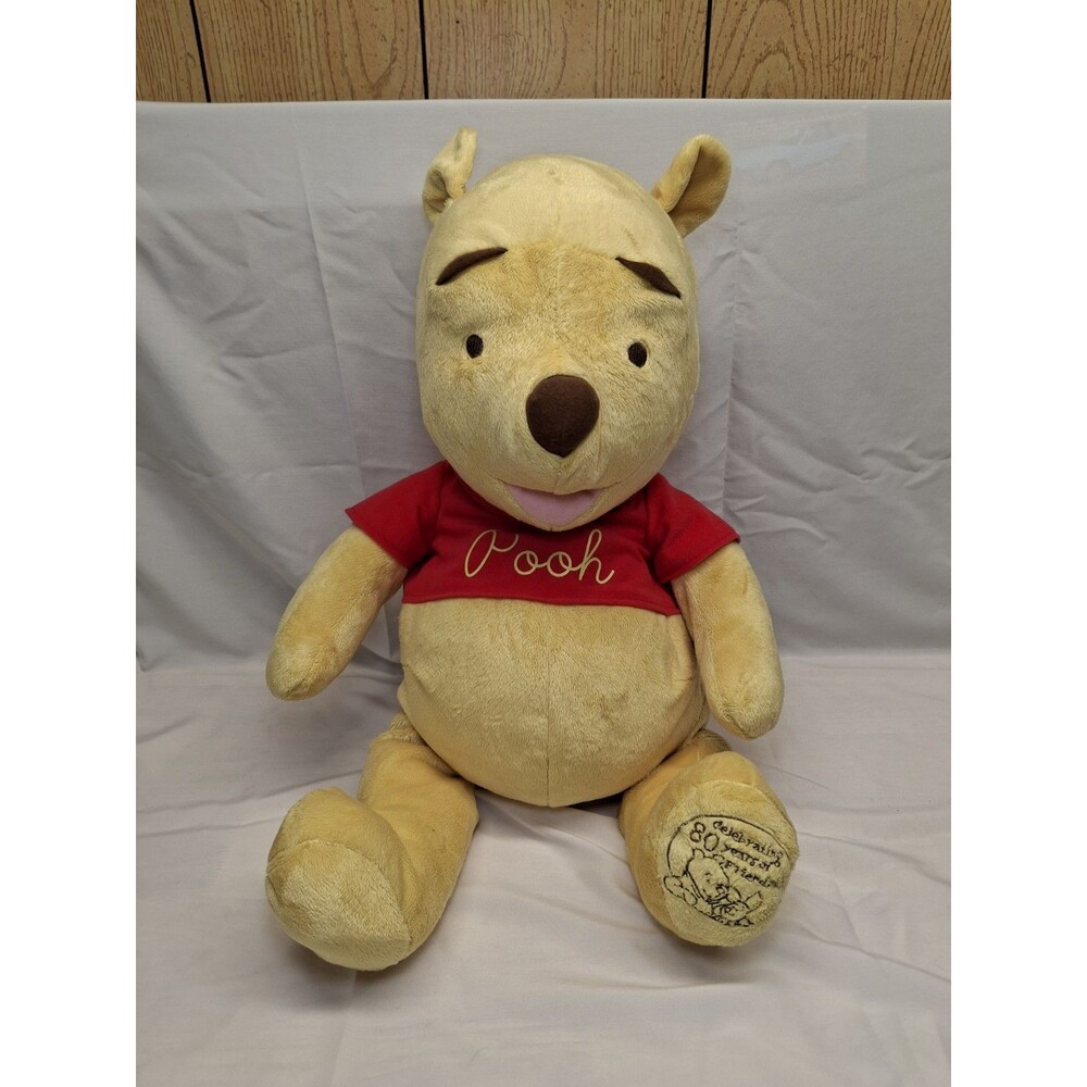 Disney Winnie the Pooh Bear Celebrating 80 Years of Friendship Plush - Large 24"